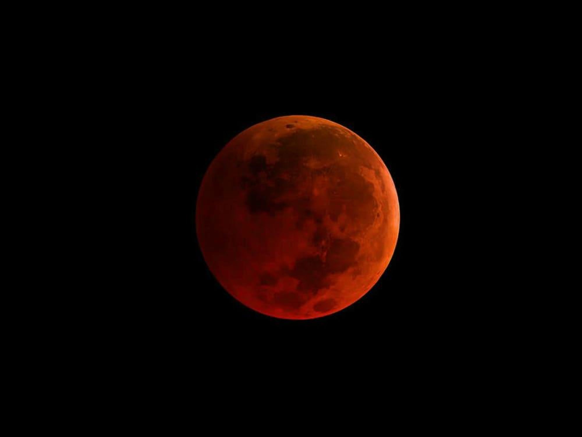 NASA Super blood new moon Supermoon