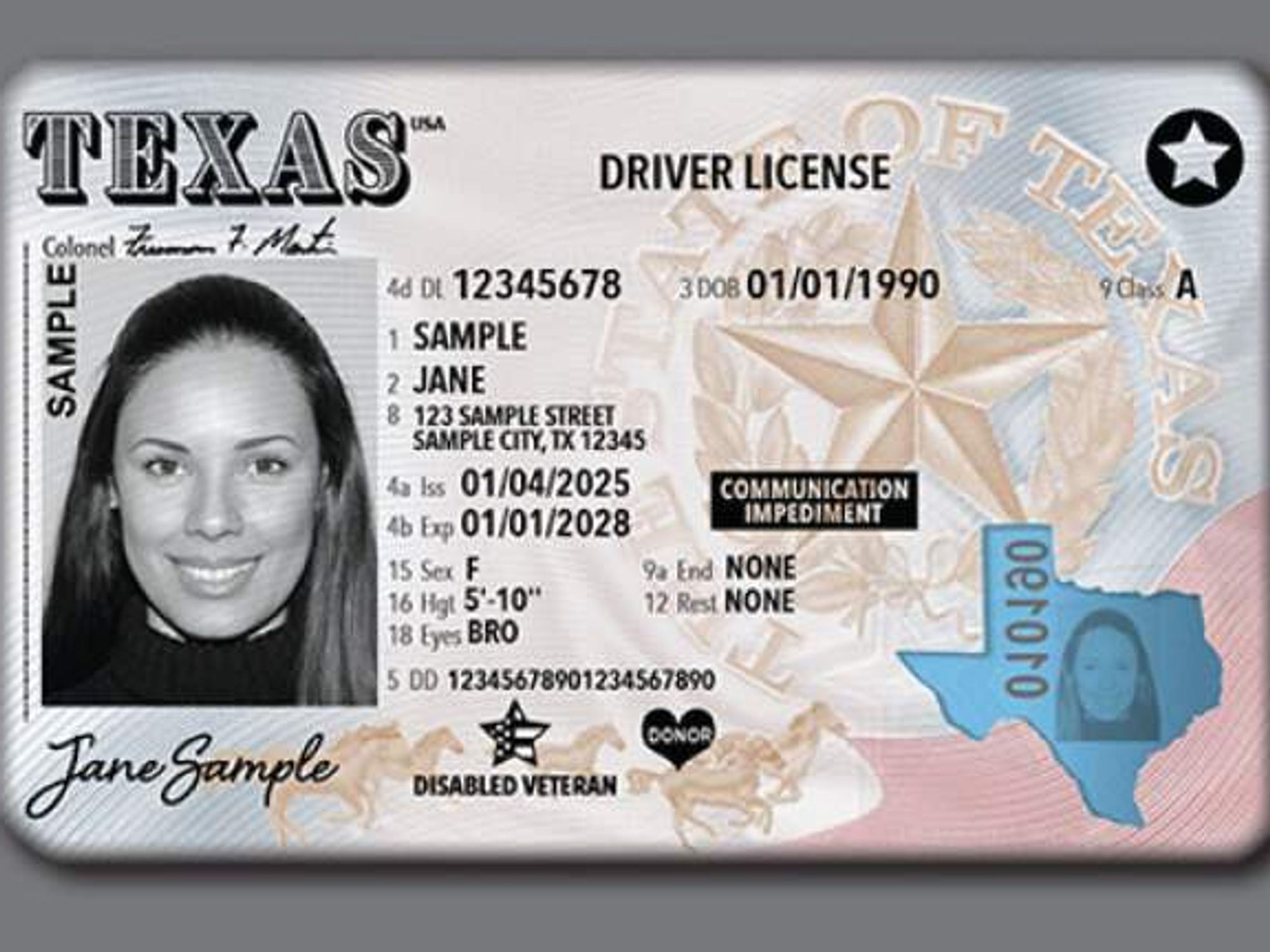 New Texas ID