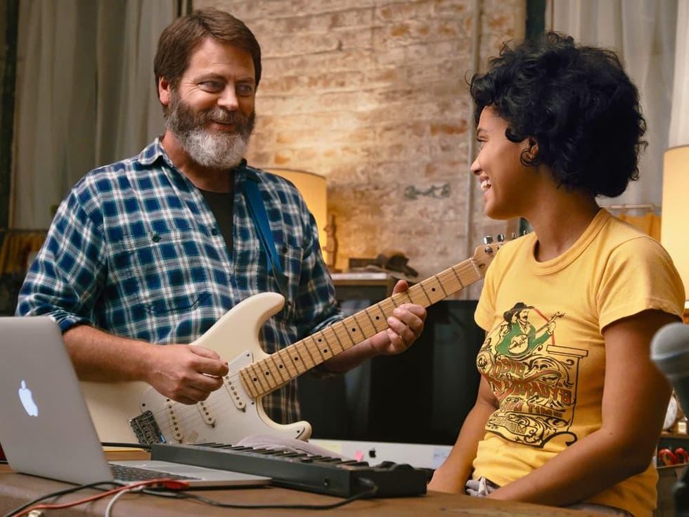 Nick Offerman and Kiersey Clemons in Hearts Beat Loud