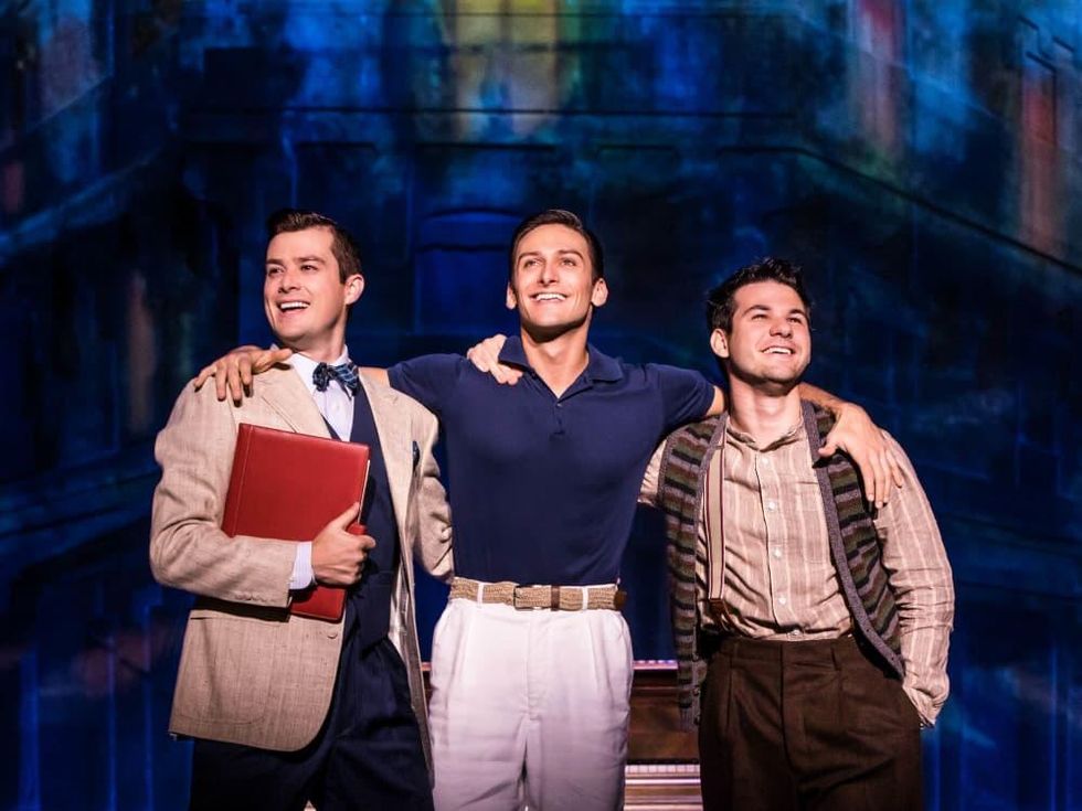 Nick Spangler, Garen Scribner, and Etai Benson in An American in Paris