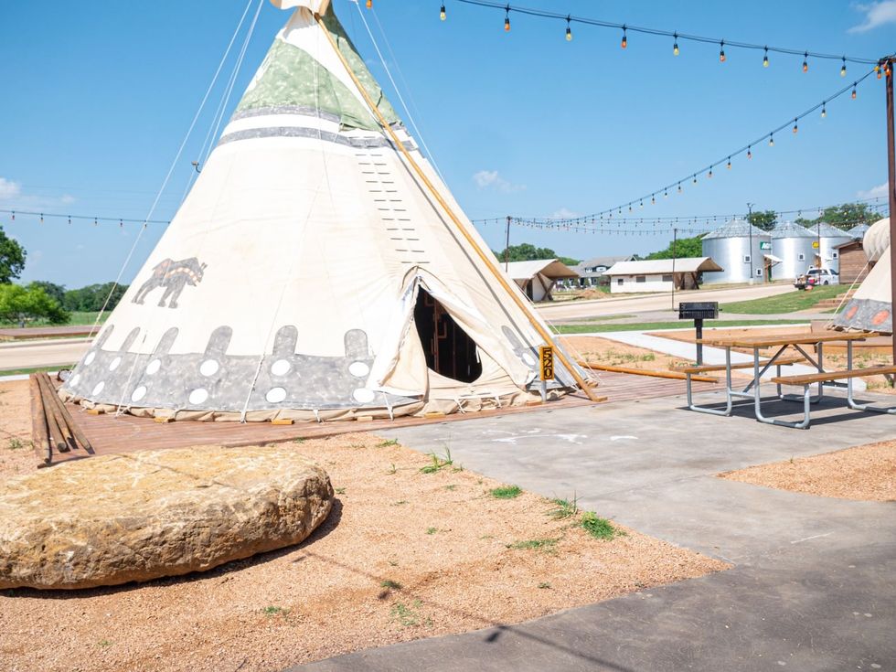North Texas Jellystone Park tipi