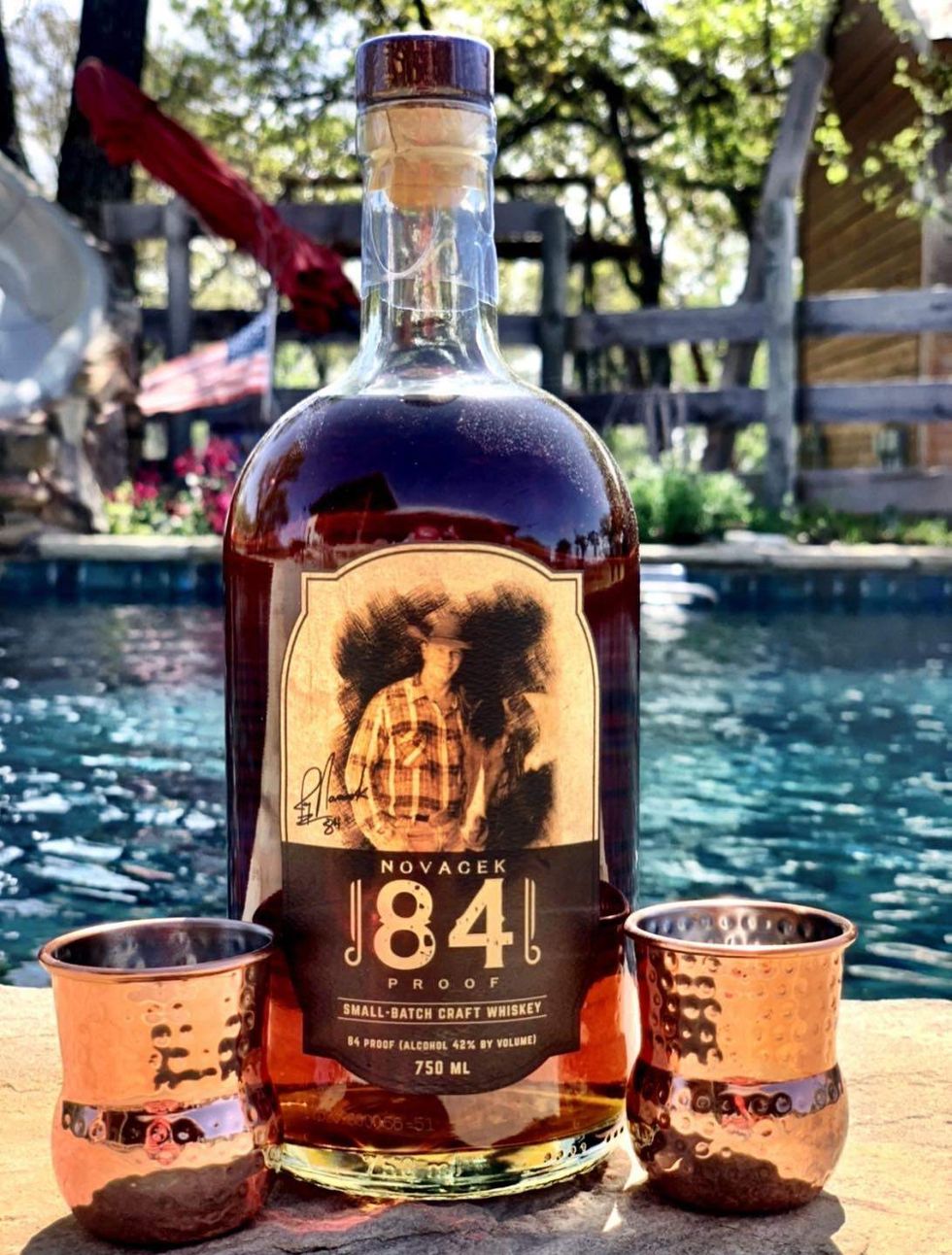 Novacek 84 Proof whiskey
