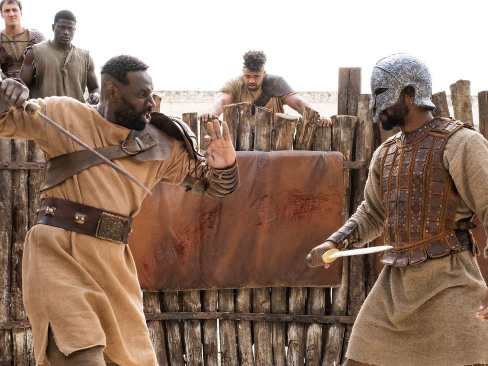 Omar Sy and LaKeith Stanfield in The Book of Clarence