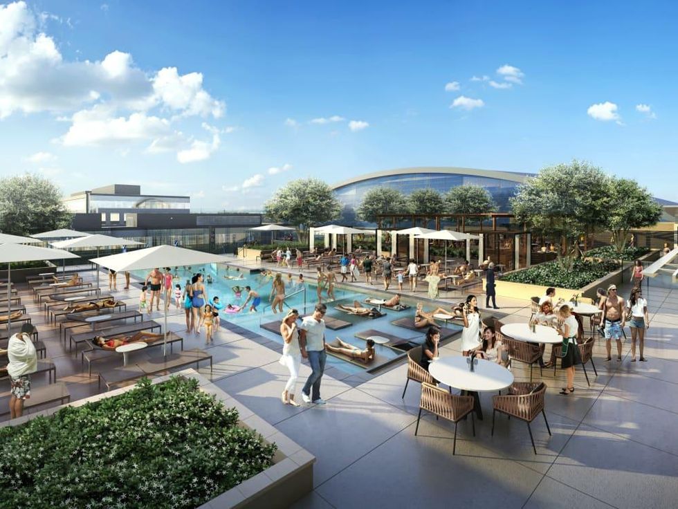 Omni Frisco hotel pool deck rendering