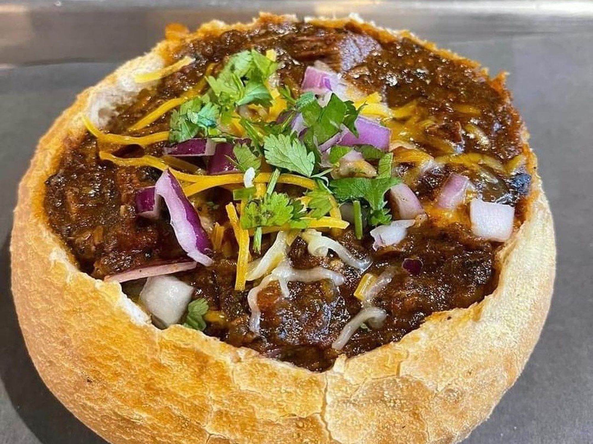 Patriotic Pig bread bowl