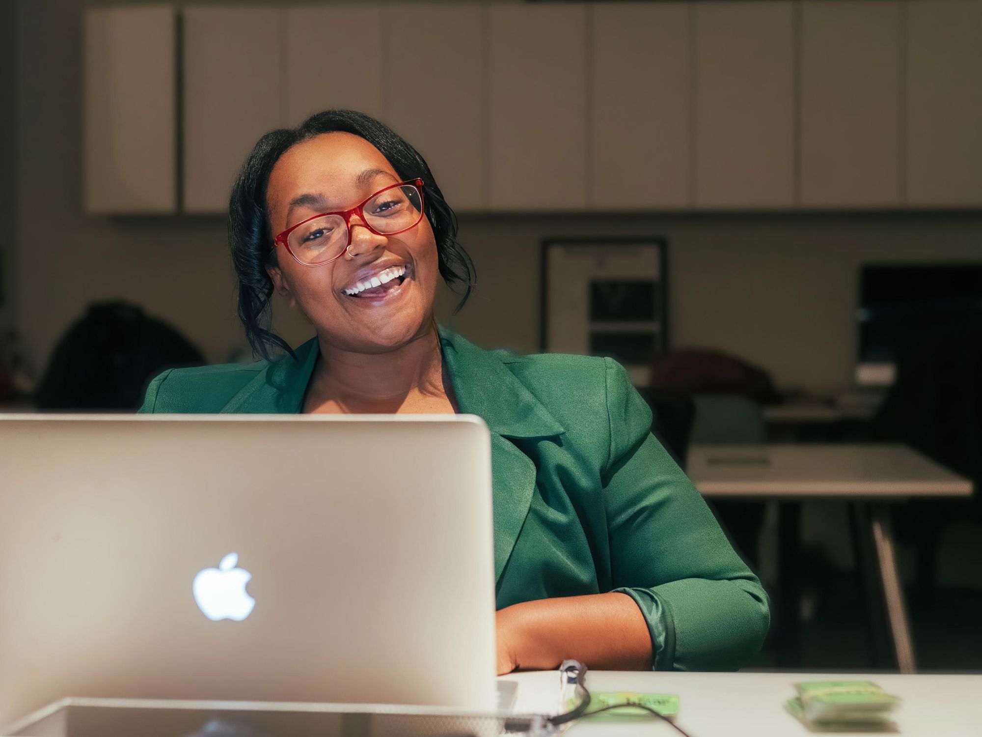 Patron experience manager Alyssa Peters at the Amphibian Stage box office.