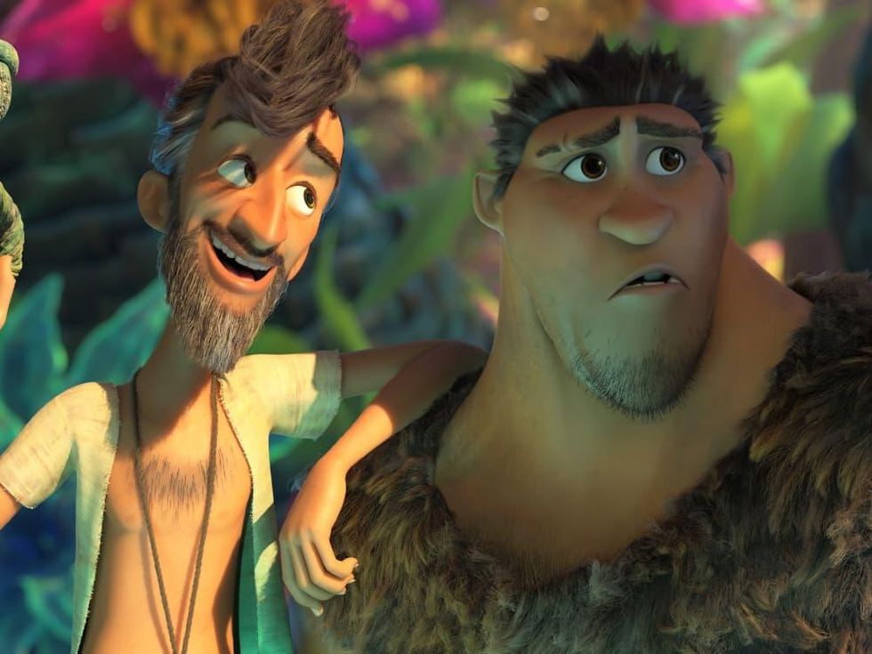 Phil Betterman and Grug in The Croods: A New Age.