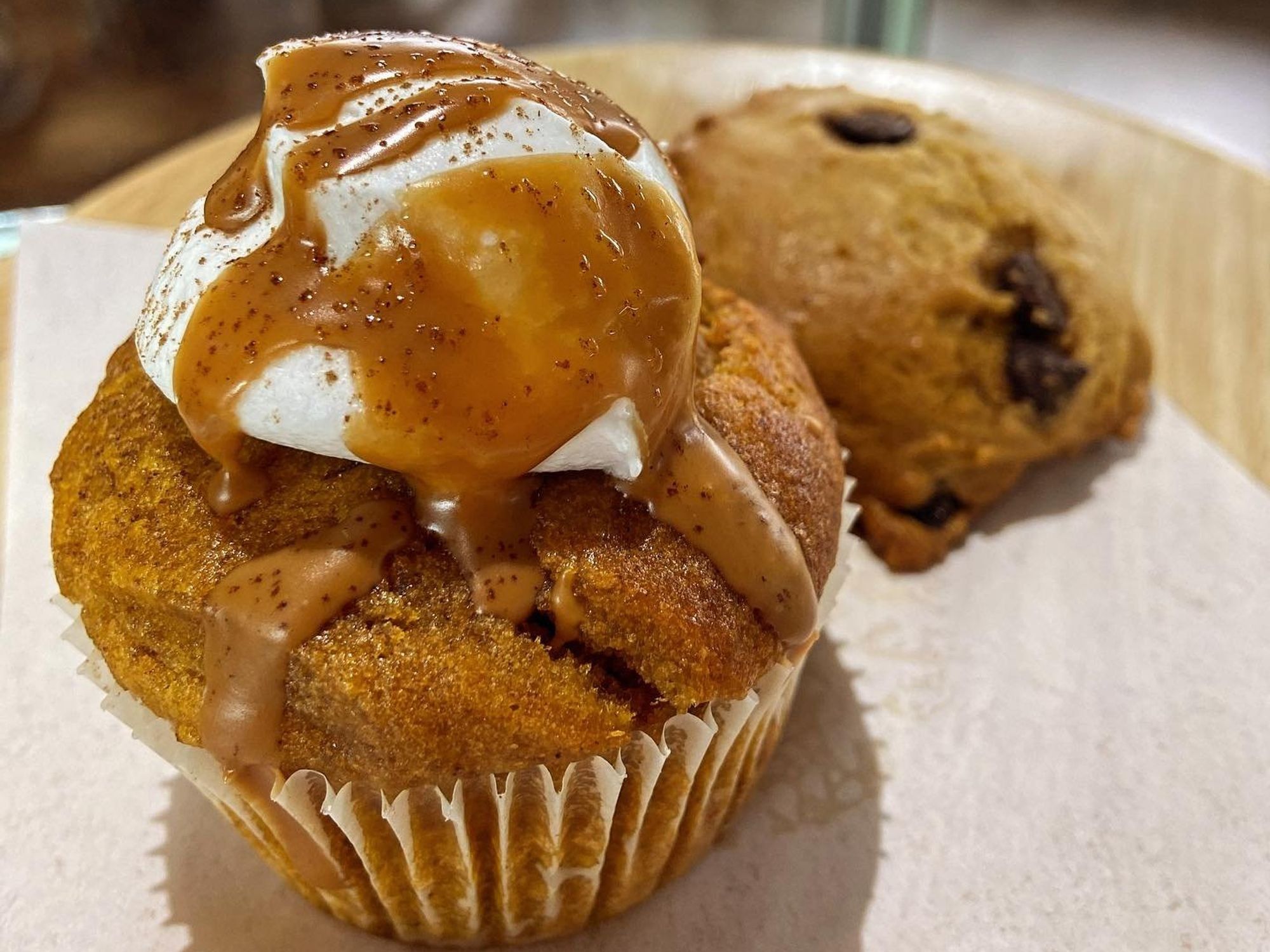 Planted Bakery pumpkin cupcake