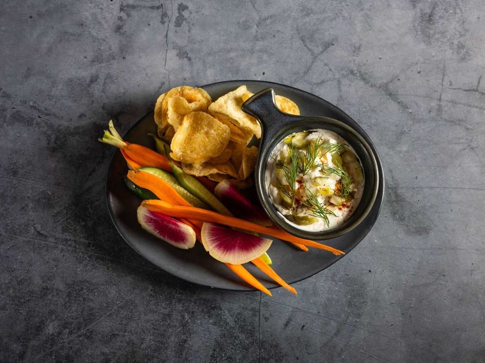 Postino hot pickle dip