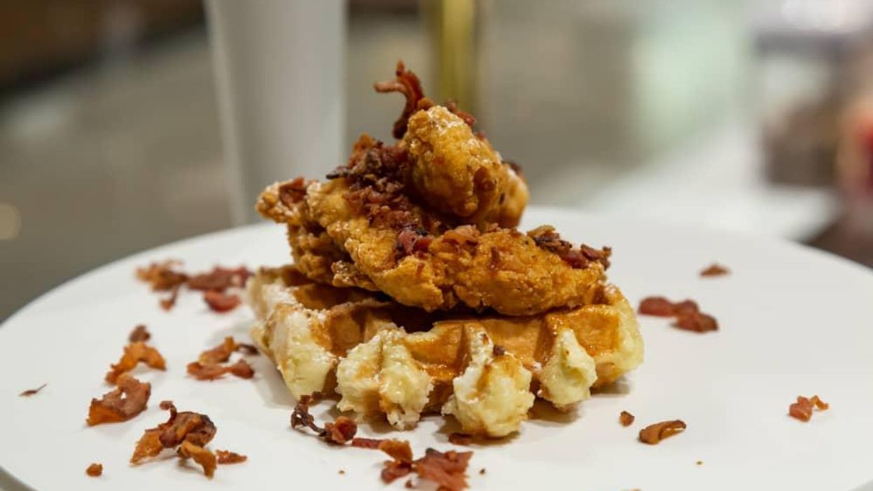 Press Waffle Co. chicken and waffles