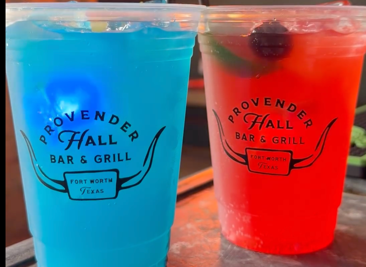 Provender Hall drinks