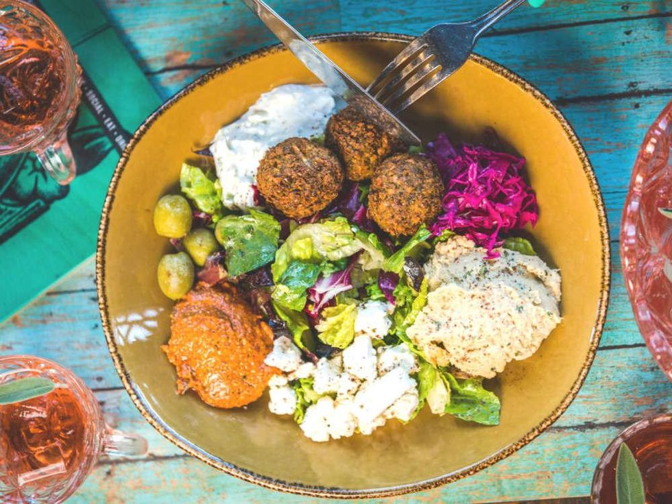 Punch Bowl Social Med salad