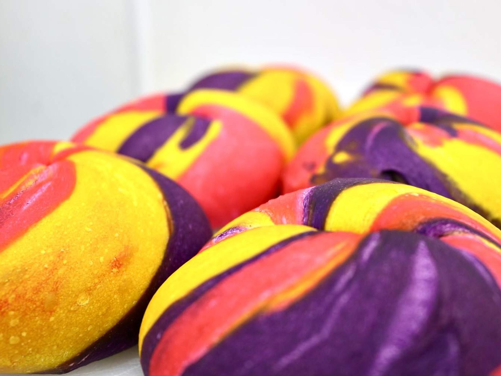 Rainbow bagels Dan's Bagels