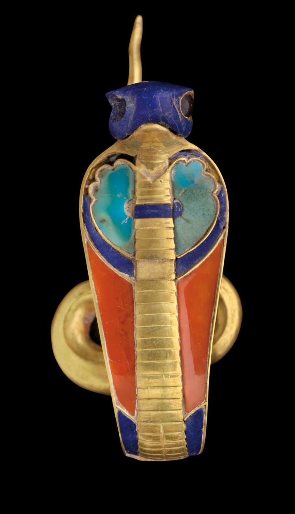 Ramses the Great and the Gold of the Pharaohs Houston Museum of Natural Science Gold Uraeus Inlaid with Semi-precious Stones from a Royal Crown of Senwosret II
