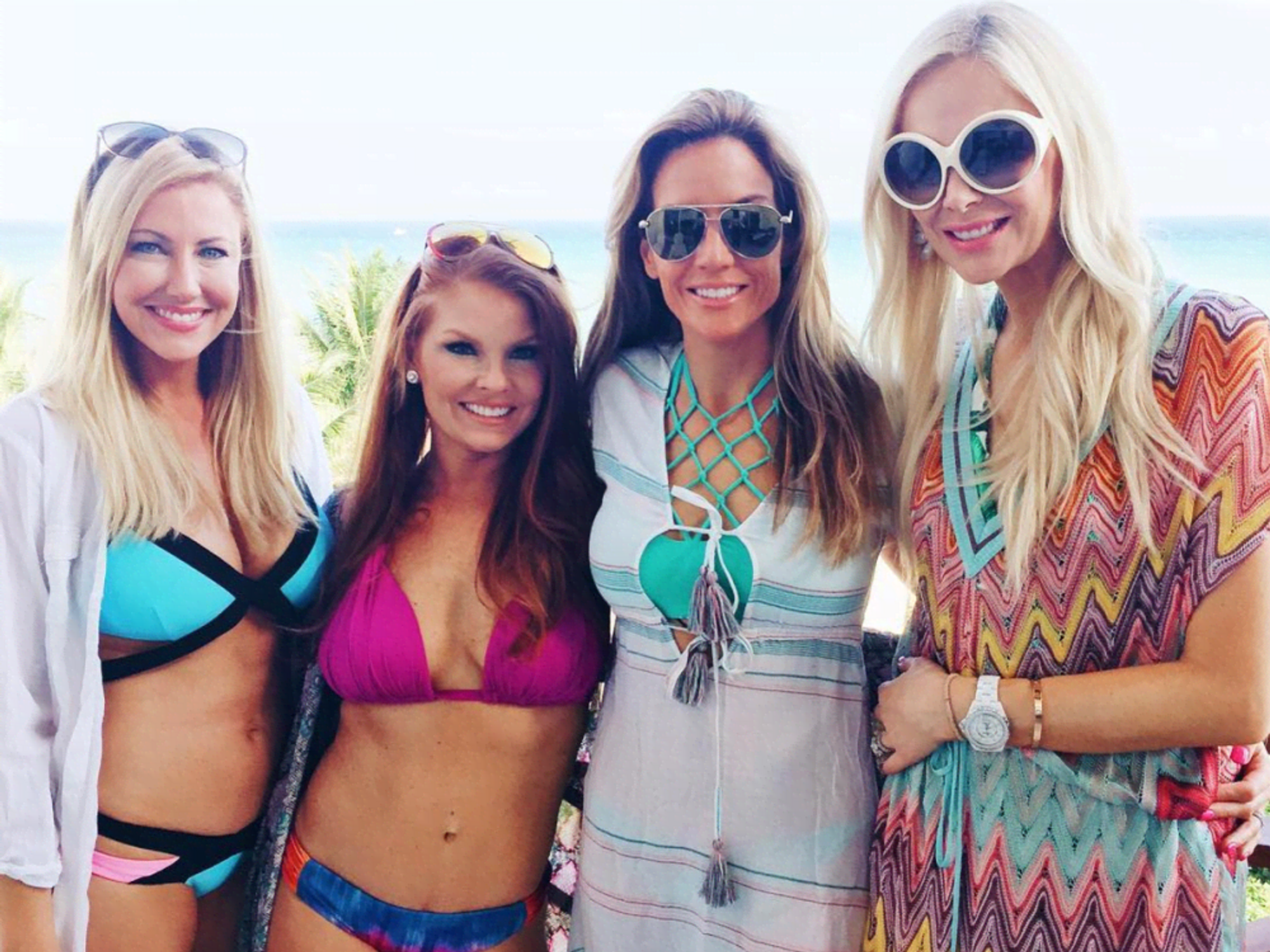 Real Housewives Stephanie, Brandi, Cary, and Kameron in Mexico