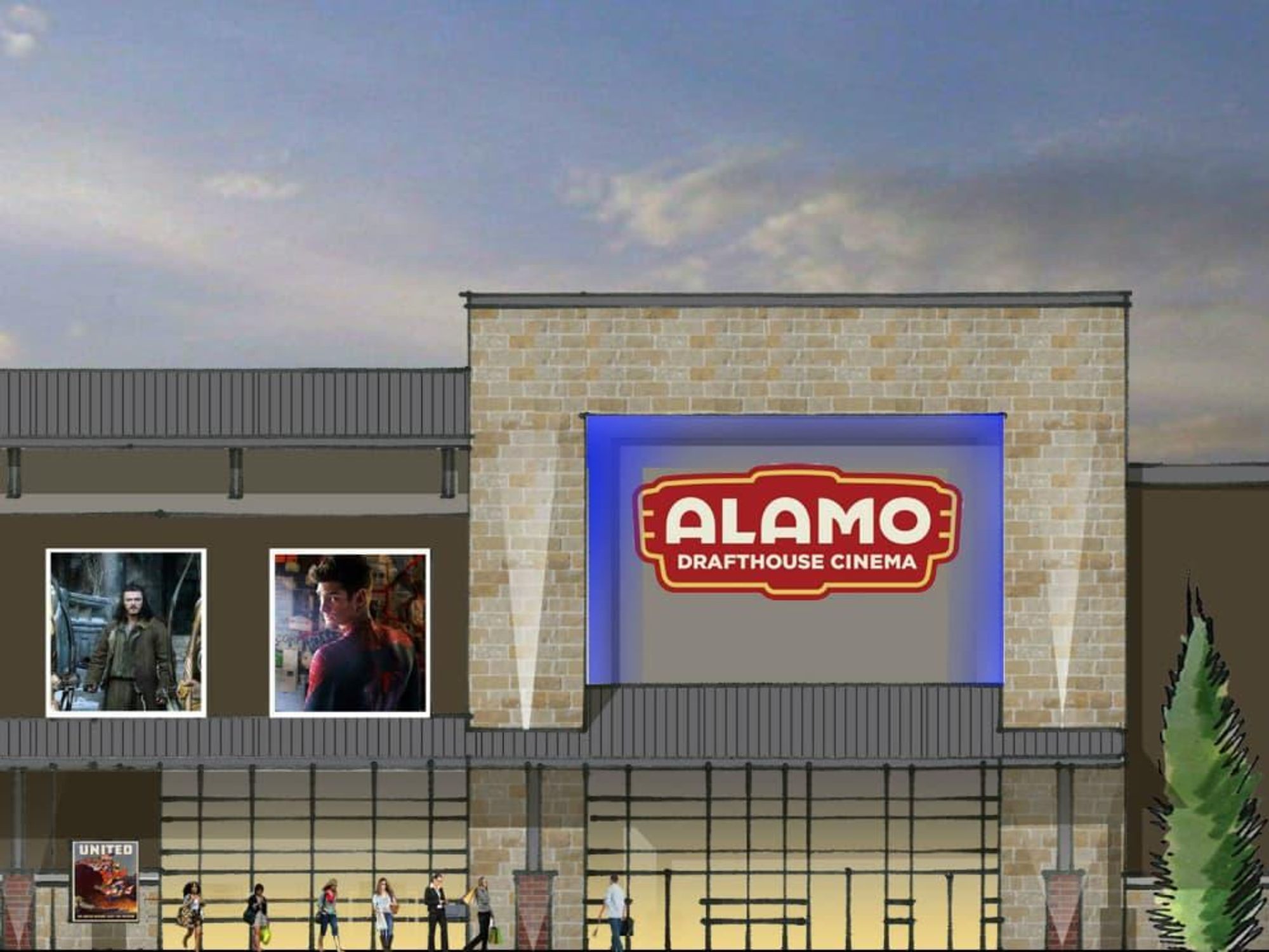 Rendering of Alamo Drafthouse in Little Elm
