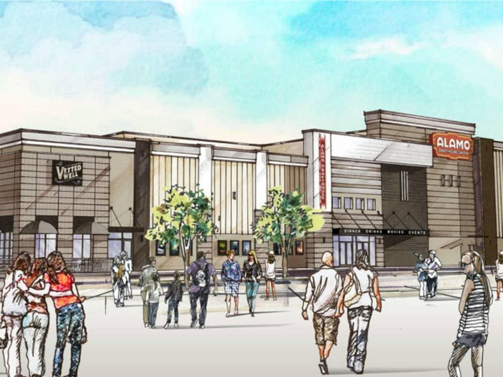 Rendering of Alamo Drafthouse North Richland Hills