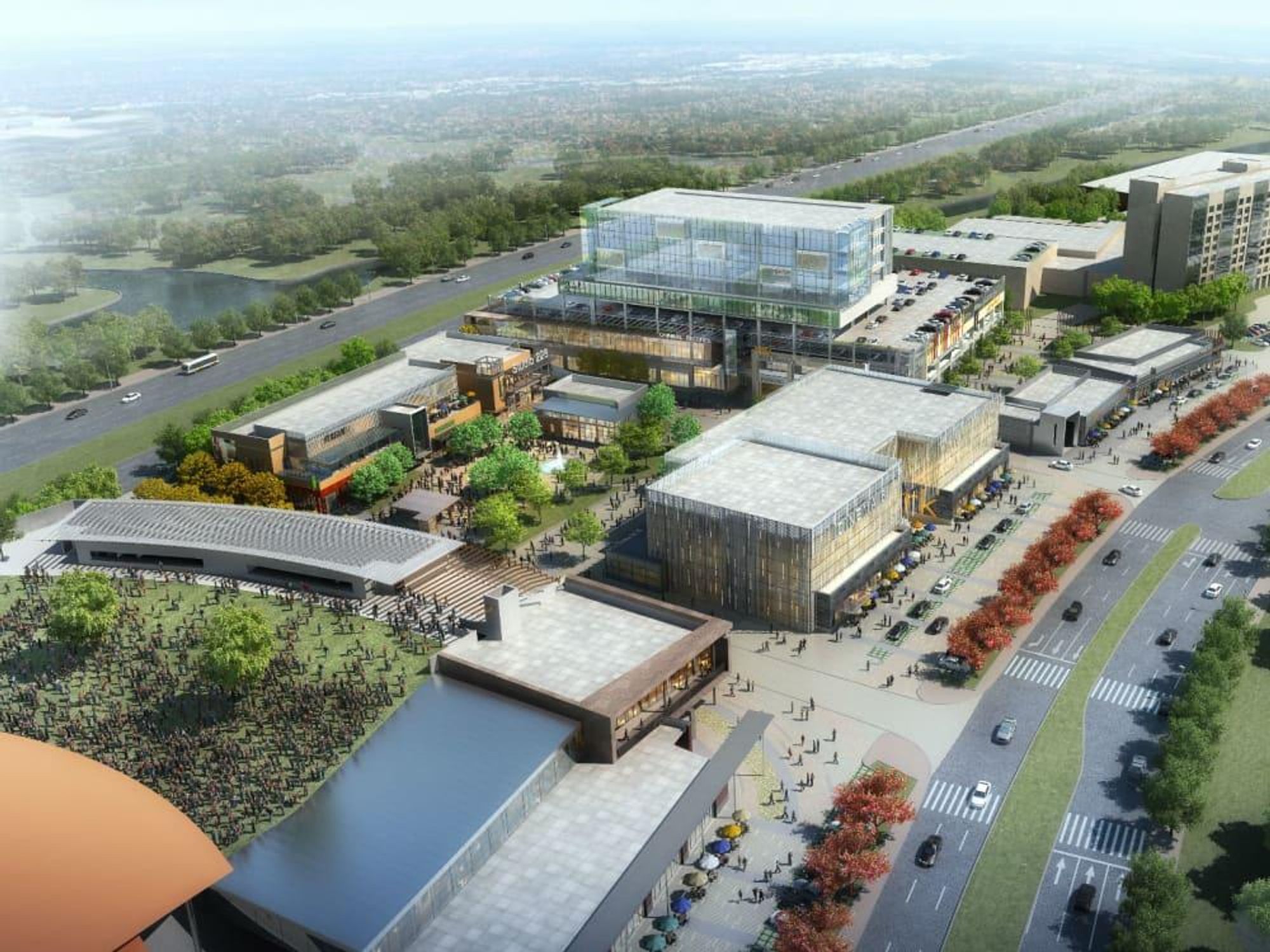 Rendering of Music Factory in Las Colinas