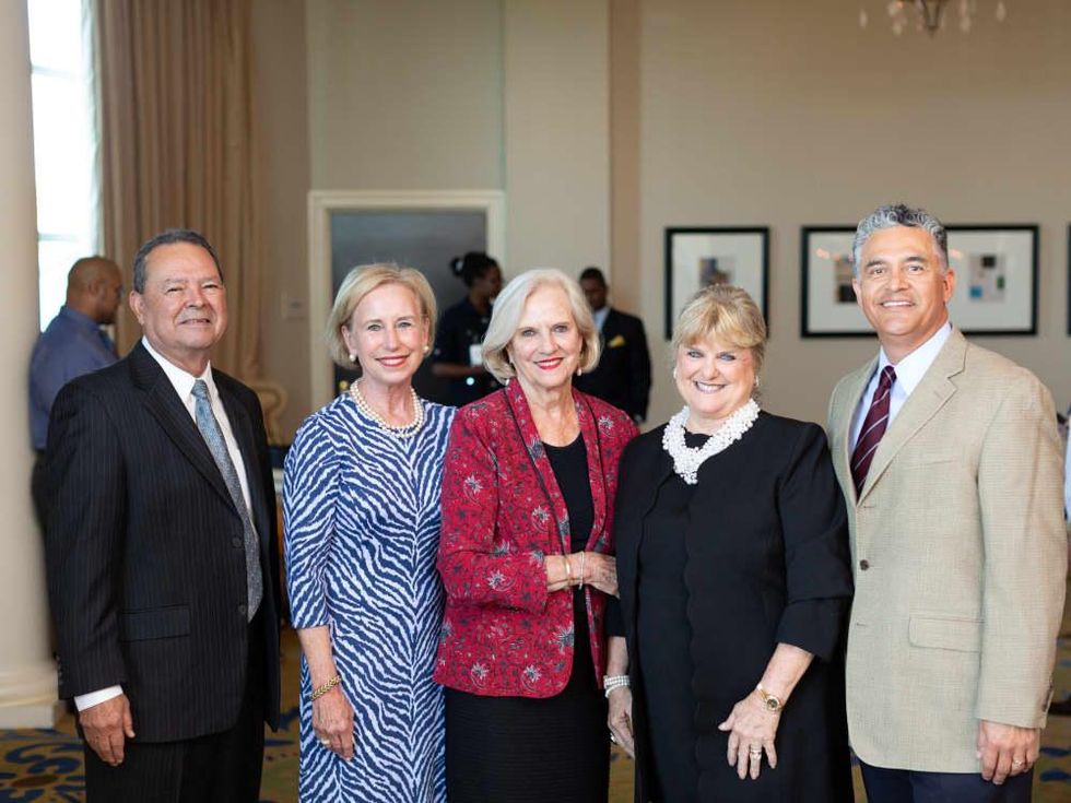 Richard Marquez, CEO for Texans Can Academy; Cheryl Van Zandt, Alice Brumley, Debby Brown, James Ponce, Chief of Schools of Texans Can Academy
