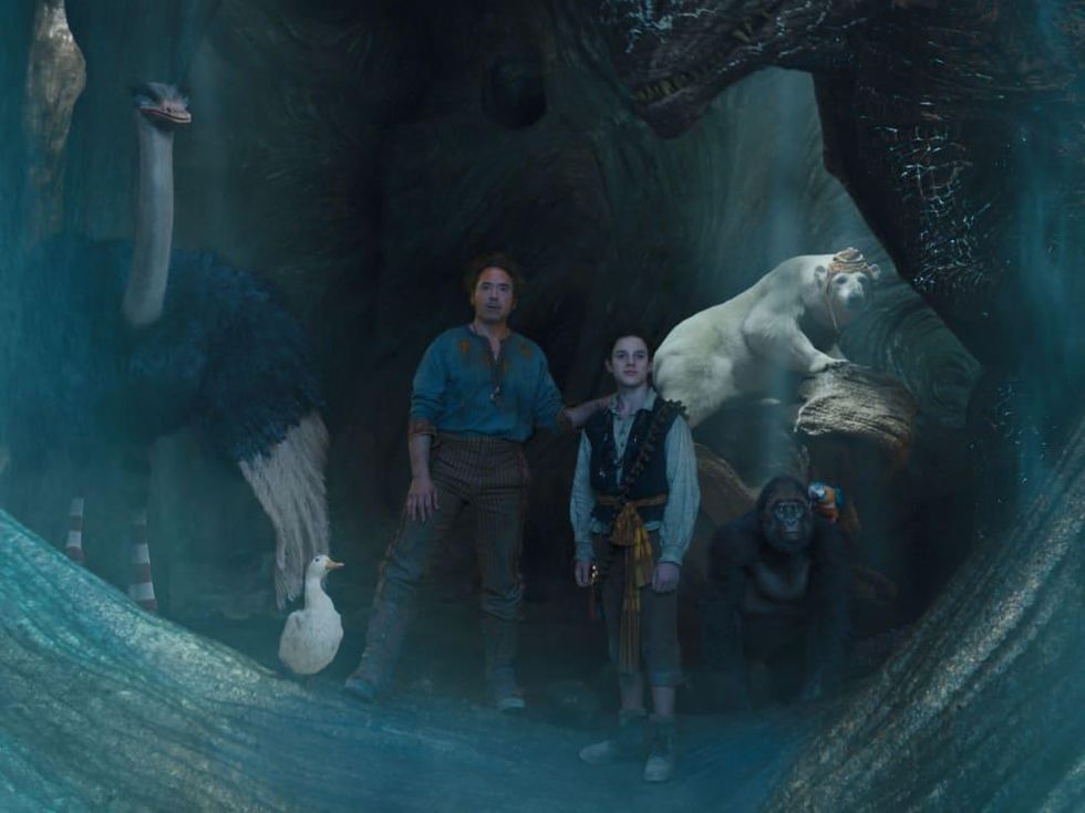 Robert Downey Jr. and Harry Collett in Dolittle