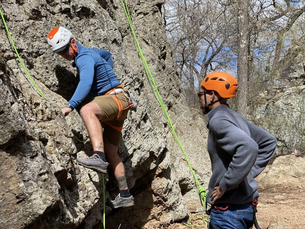 rock climbing in mineral wells