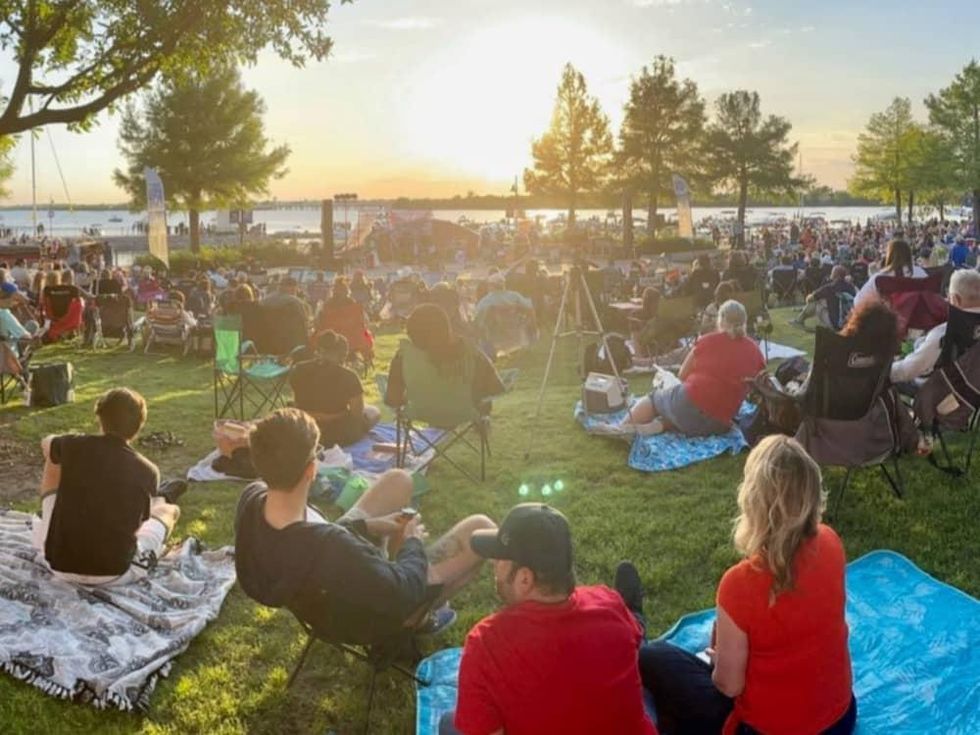 Rockwall outdoor concert