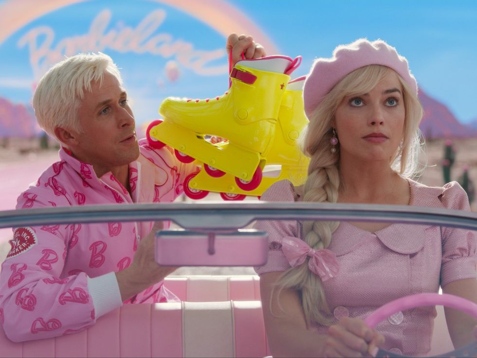 Ryan Gosling and Margot Robbie in Barbie