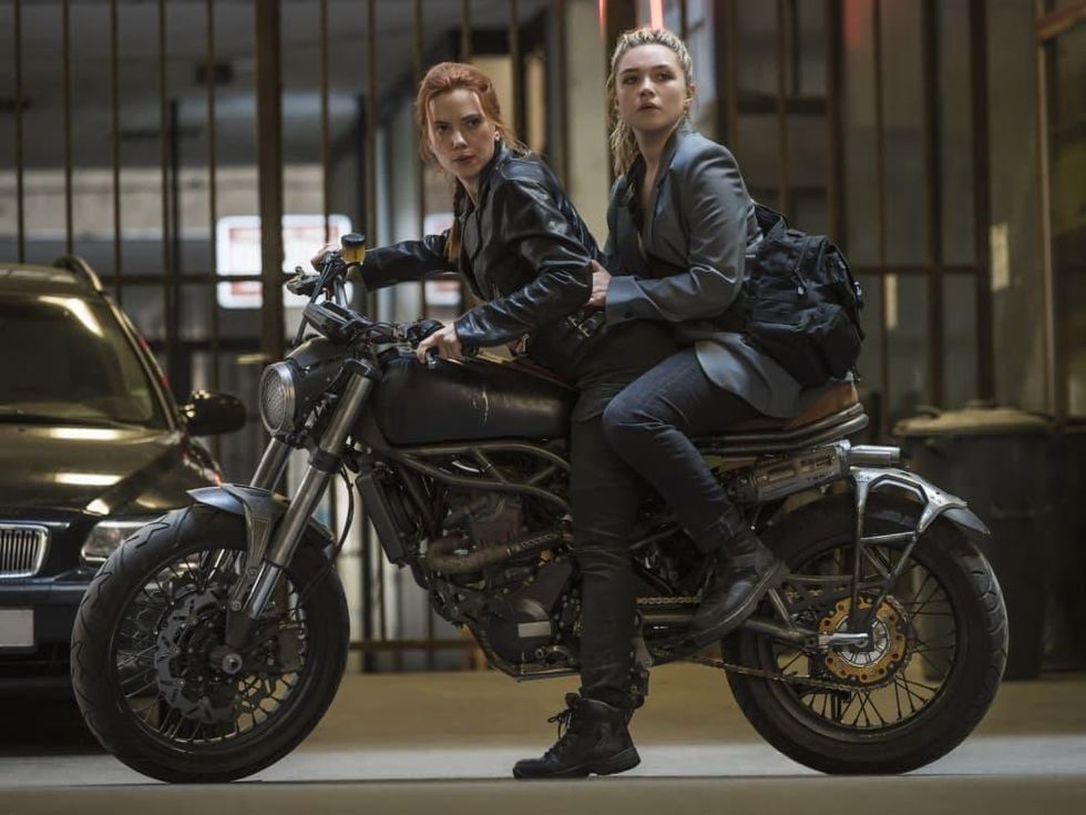 Scarlett Johansson and Florence Pugh in Black Widow