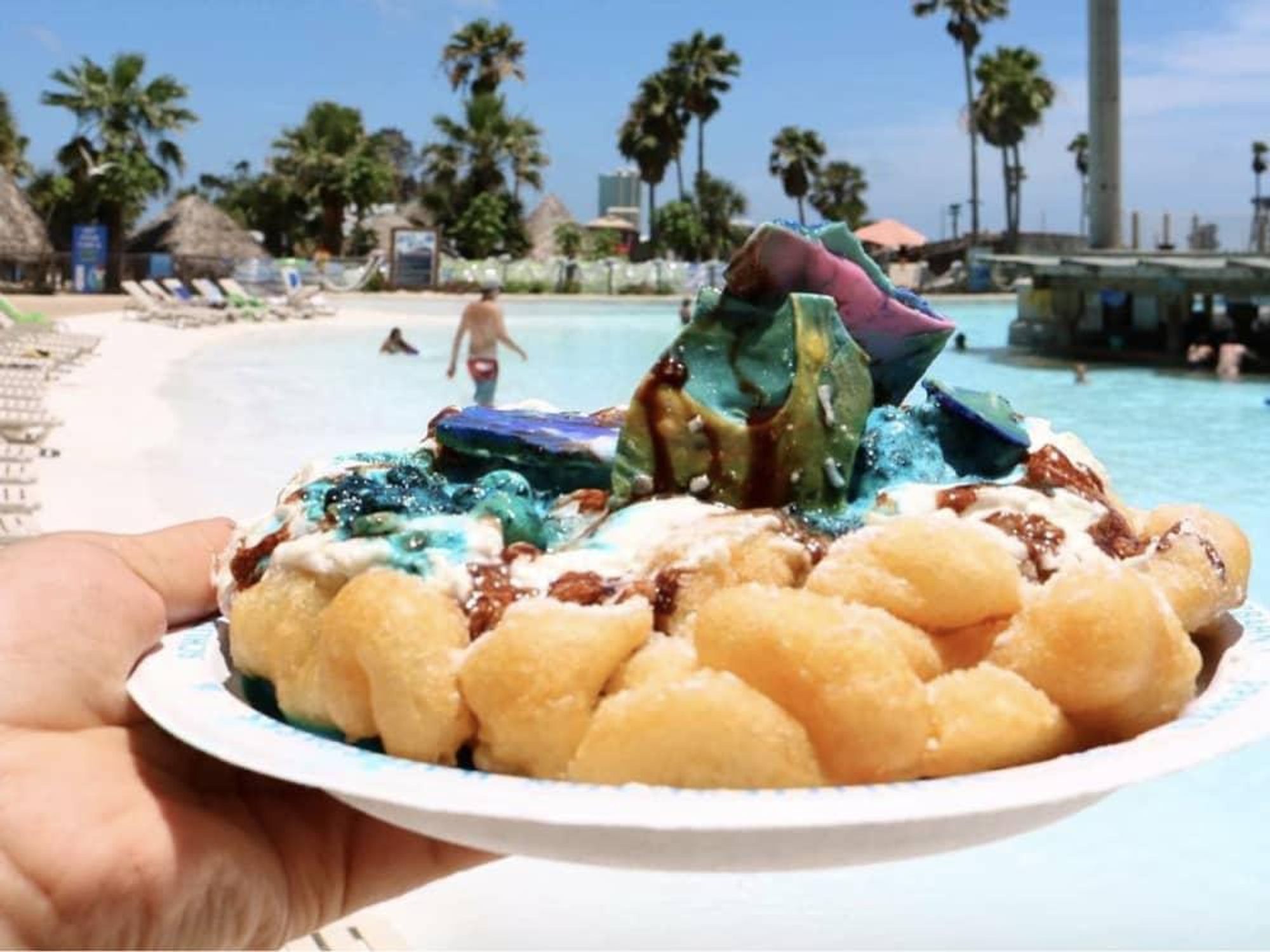 Schlitterbahn mermaid funnel cake