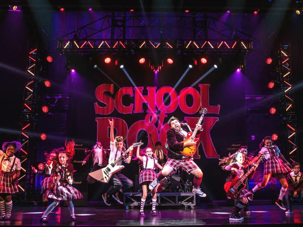 School of Rock cast jumping