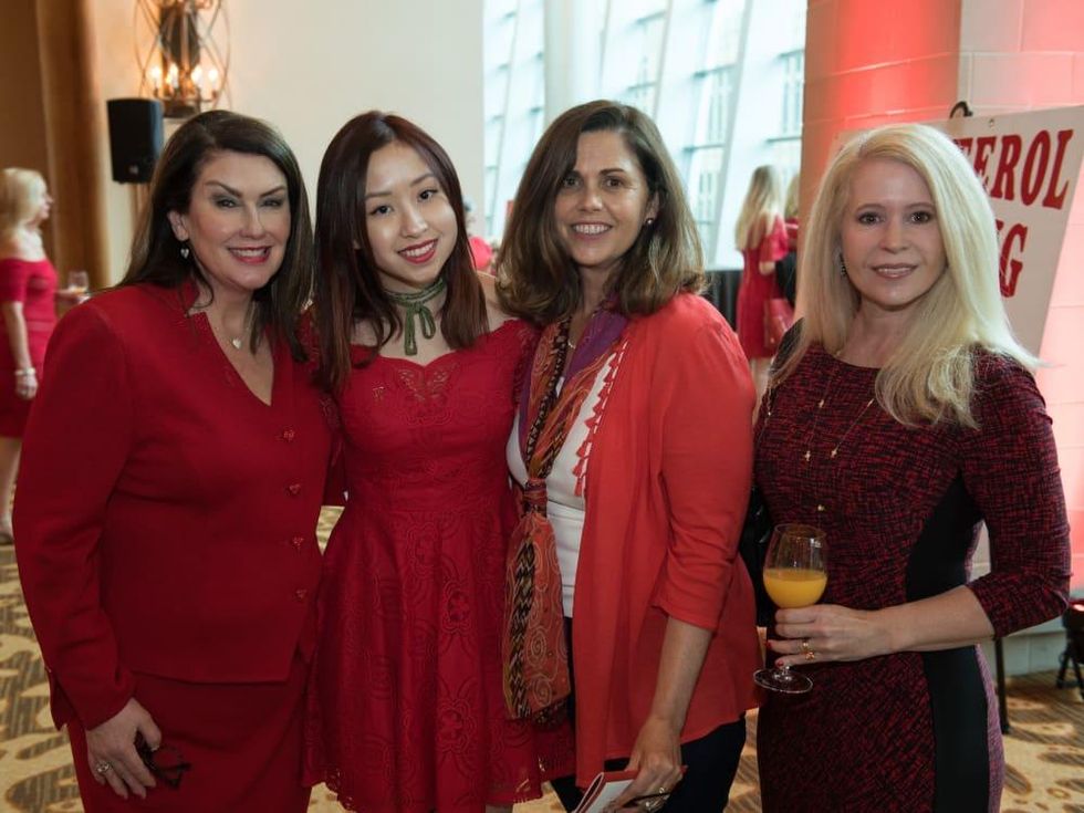 Sheila Reynolds, Emily Reynolds, Camilla Bloom, Elizabeth McCurdy, Go Red Fort Worth 2018