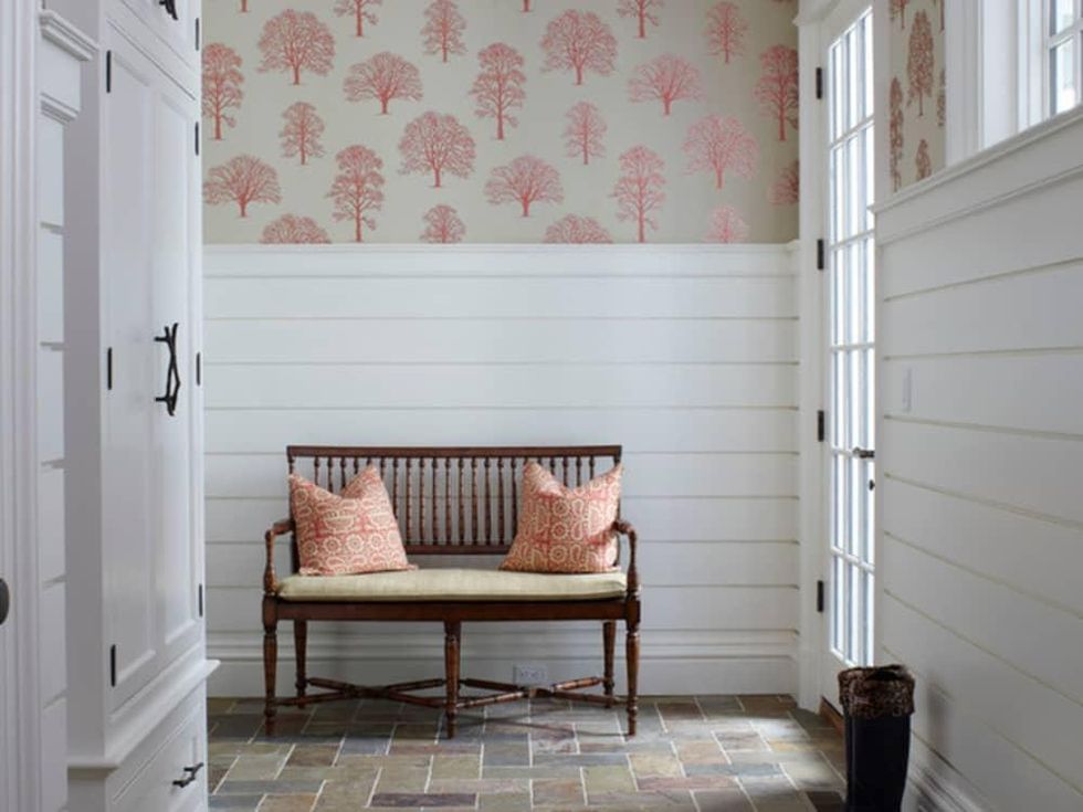 Shiplap in a laundry room