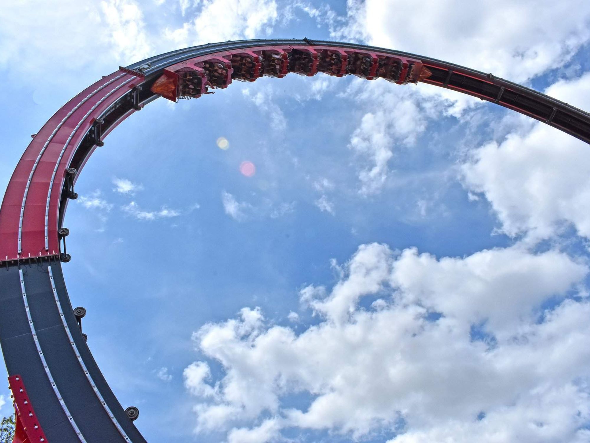 Six Flags Over Texas El Diablo roller coaster