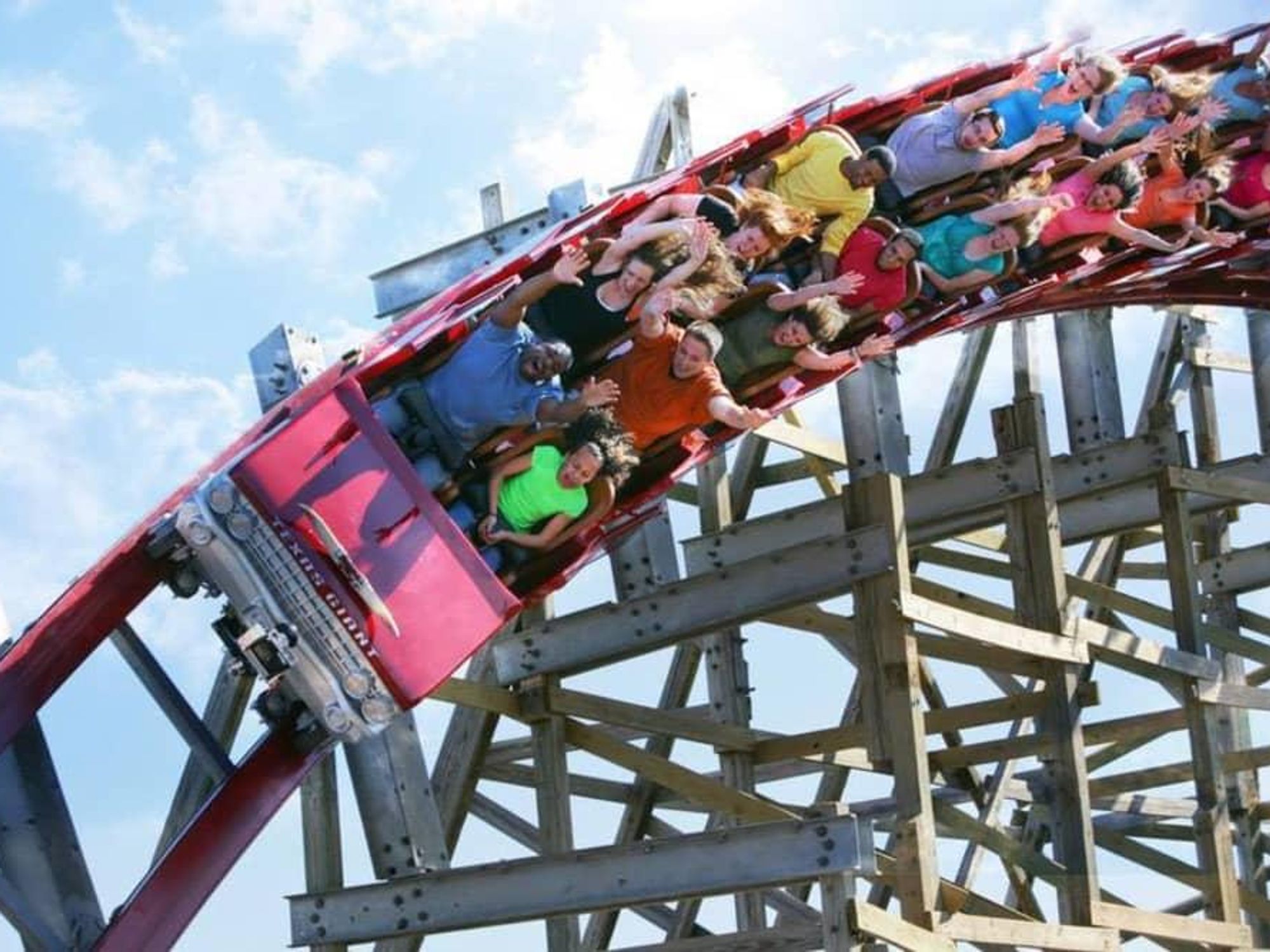 Six Flags over Texas roller coaster