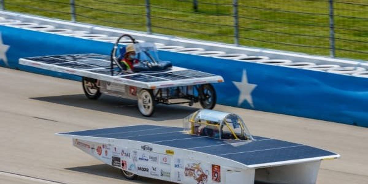 Special race with solar-powered racecars charges into Texas Motor ...