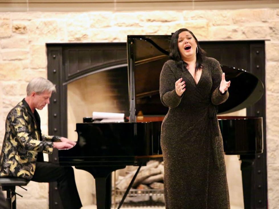 Soprano Elaine Alvarez and FWO Artistic Director Joe Ilick