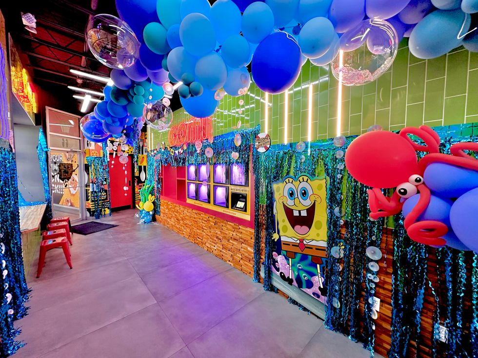 Spongebob Squarepants Krabby patty at Oomi Kitchen.