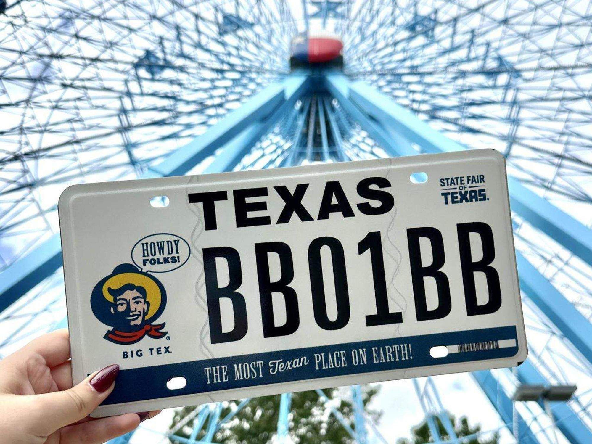 State Fair of Texas license plate