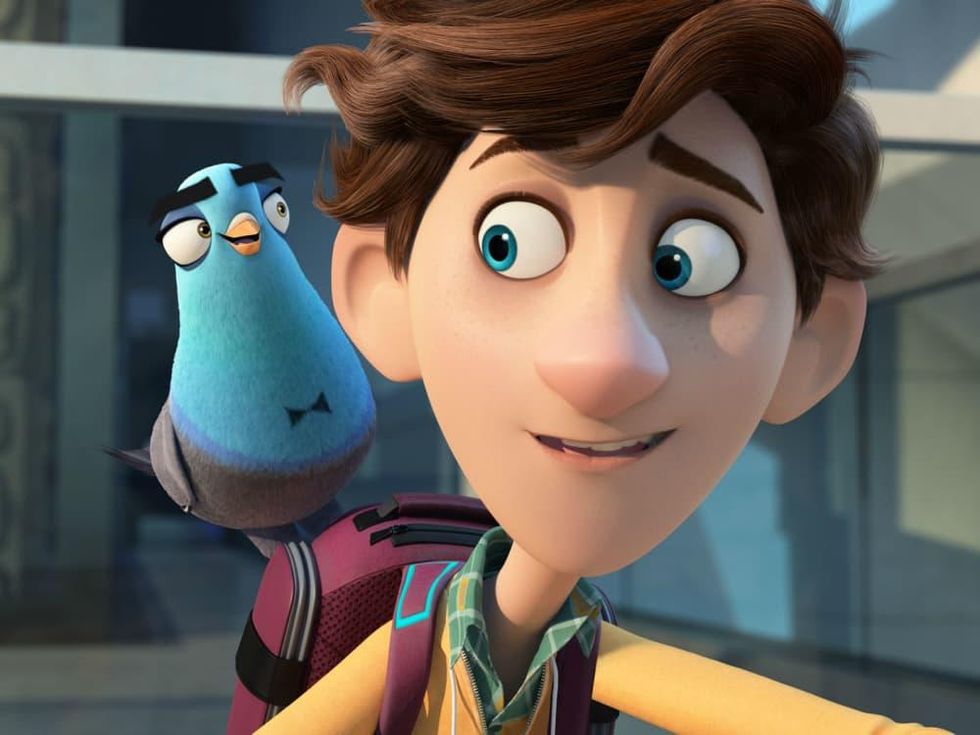Sterling as a pigeon and Walter in Spies in Disguise