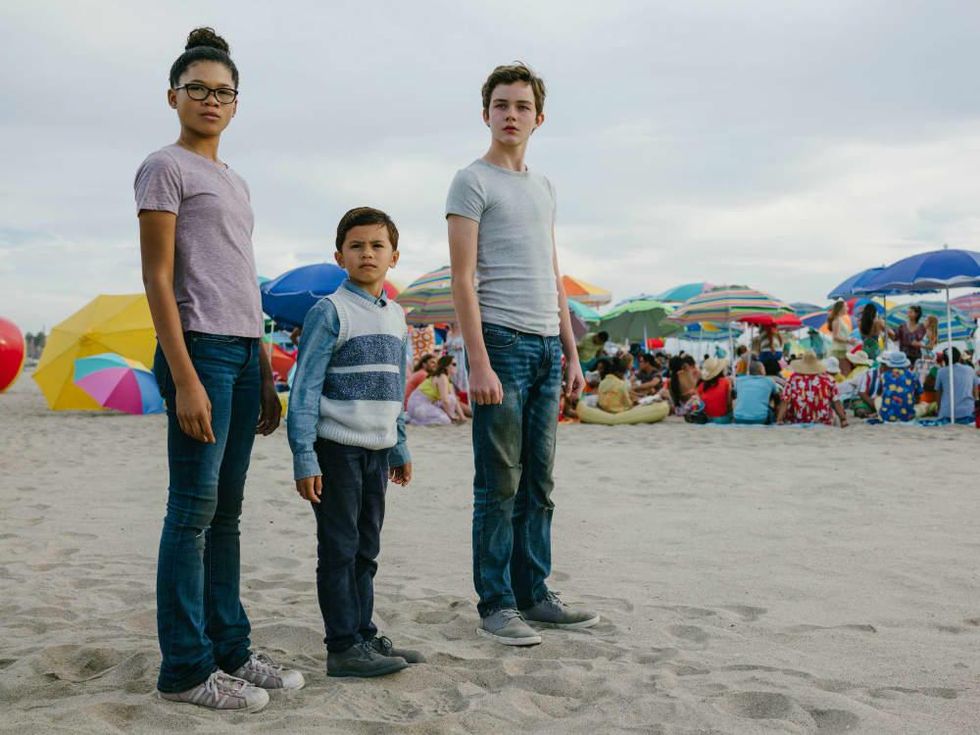 Storm Reid, Deric McCabe, and Levi Miller in A Wrinkle in Time