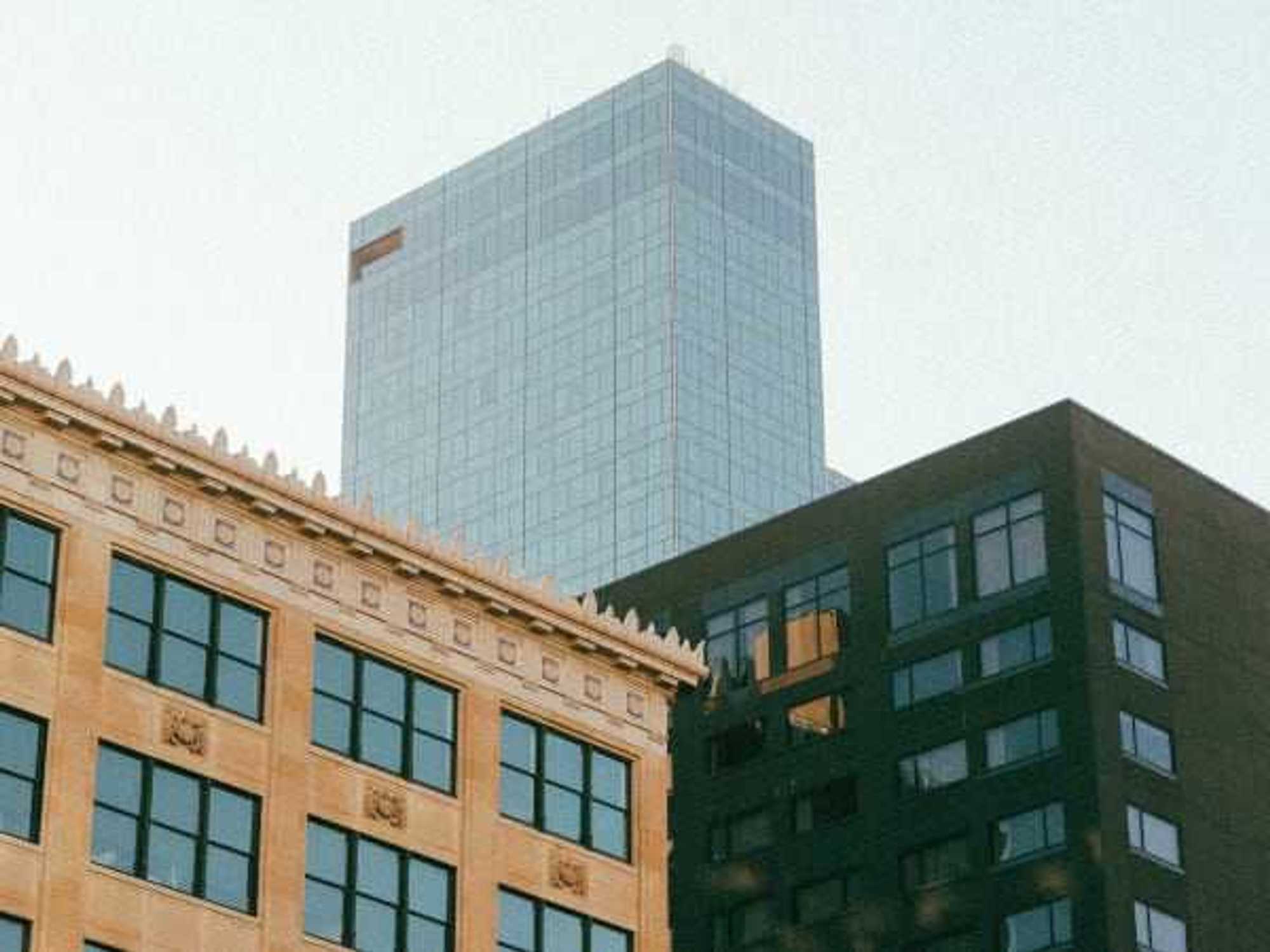 Sundance Square buildings in downtown Fort Worth