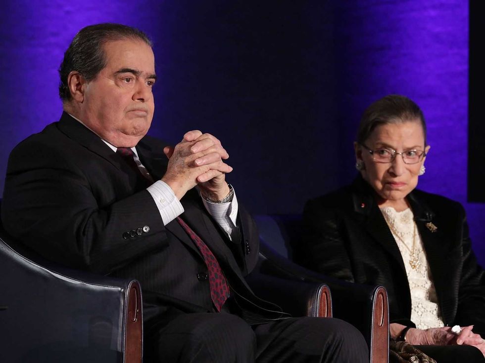Supreme Court Justices Antonin Scalia and Ruth Bader Ginsburg