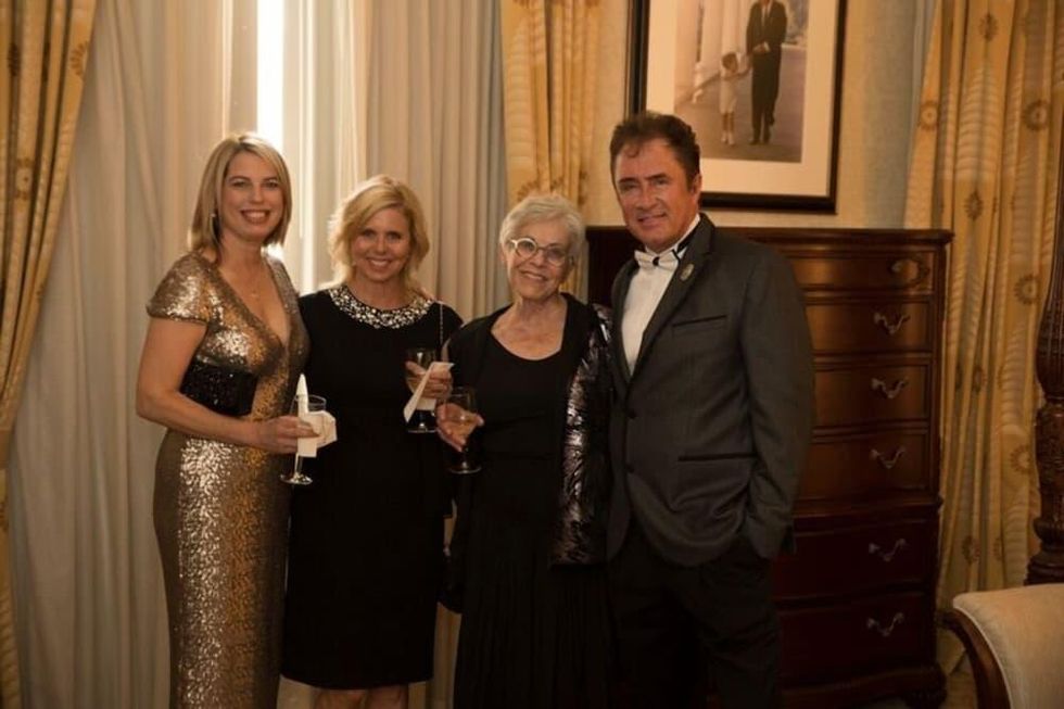 Suzanna Farmer, board member; her sister; her mother; and Barry Phillips