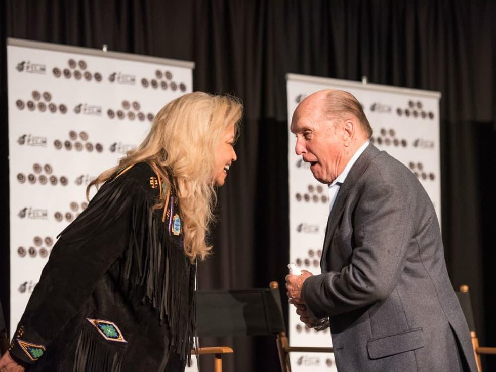 Suzanne de Passe and Robert Duvall at Lonesome Dove Reunion