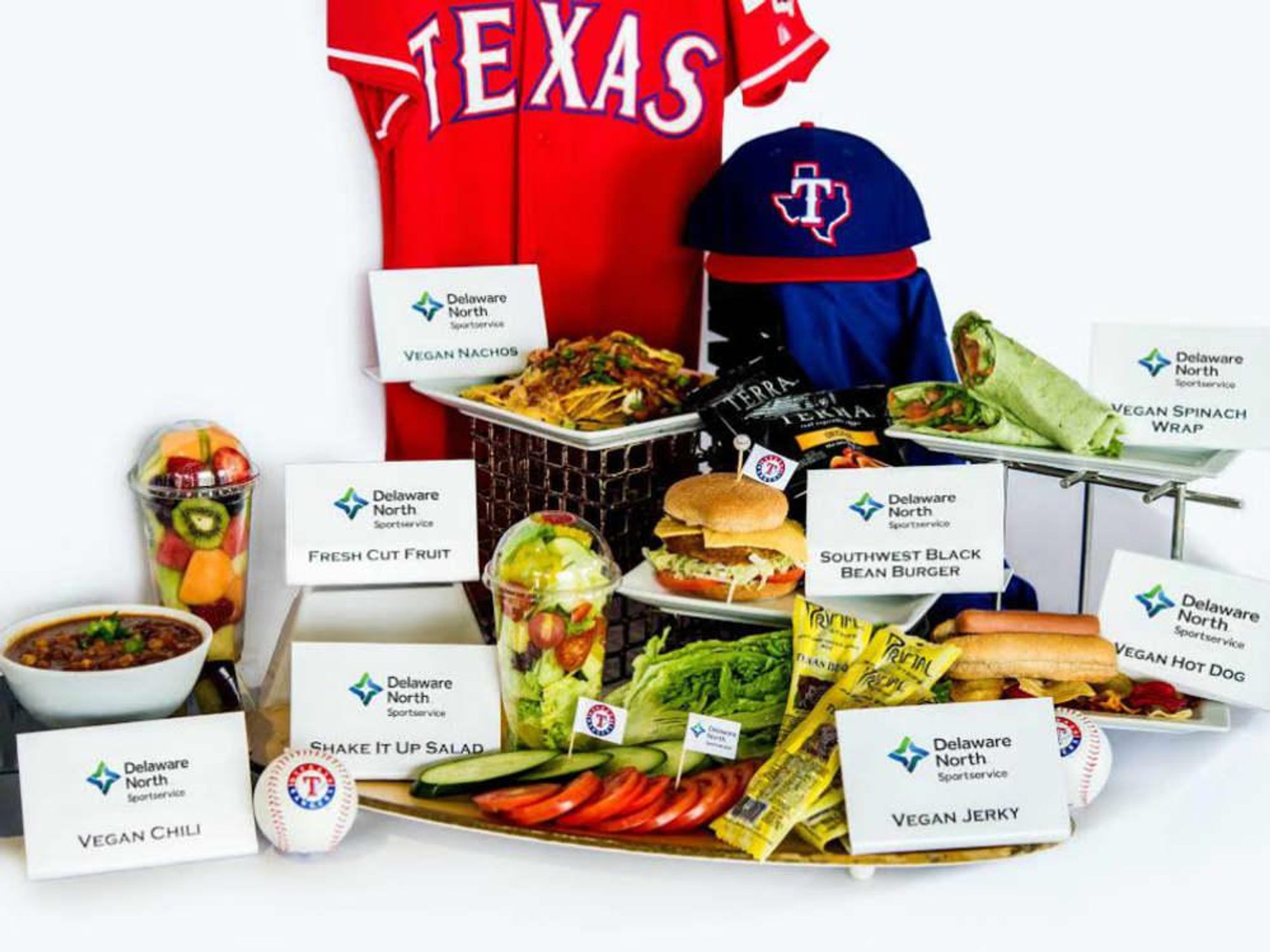 Texas Rangers vegan ballpark concessions