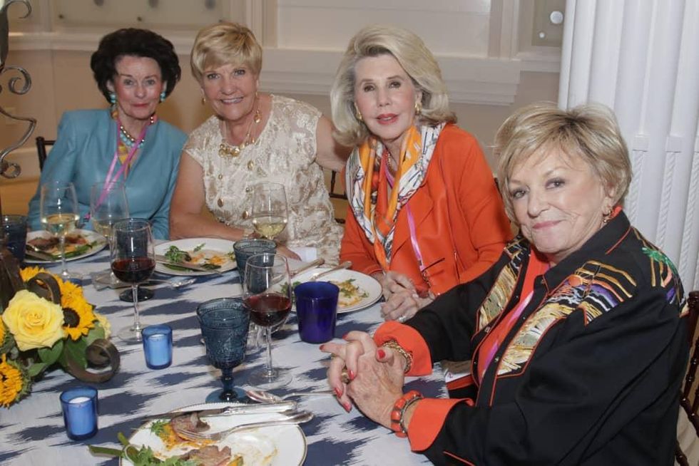 Texas Women for the Arts, Linda Gibbons (Dallas), FW Mayor Betsy Price, Sharon McCullough (Dallas), and Patsy Donosky (Dallas) at National Cowgirl Museum