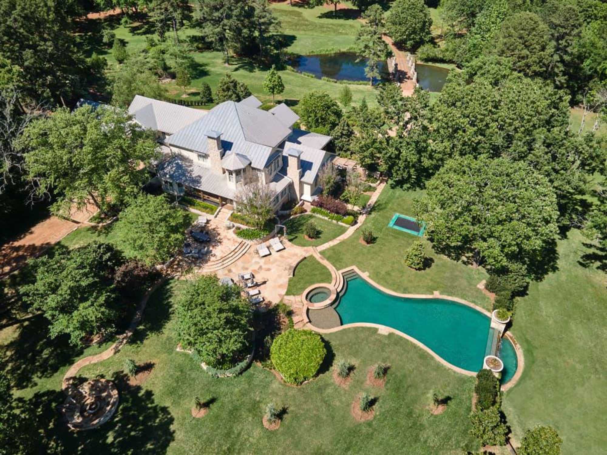 The more than 600-acre Hickory Wind Farm ranch is in Chandler, Texas.