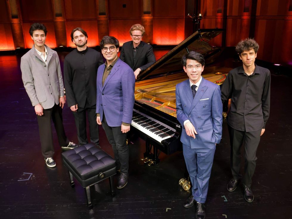 The six finalists of the 2025 Van Cliburn International Piano Competition in Fort Worth