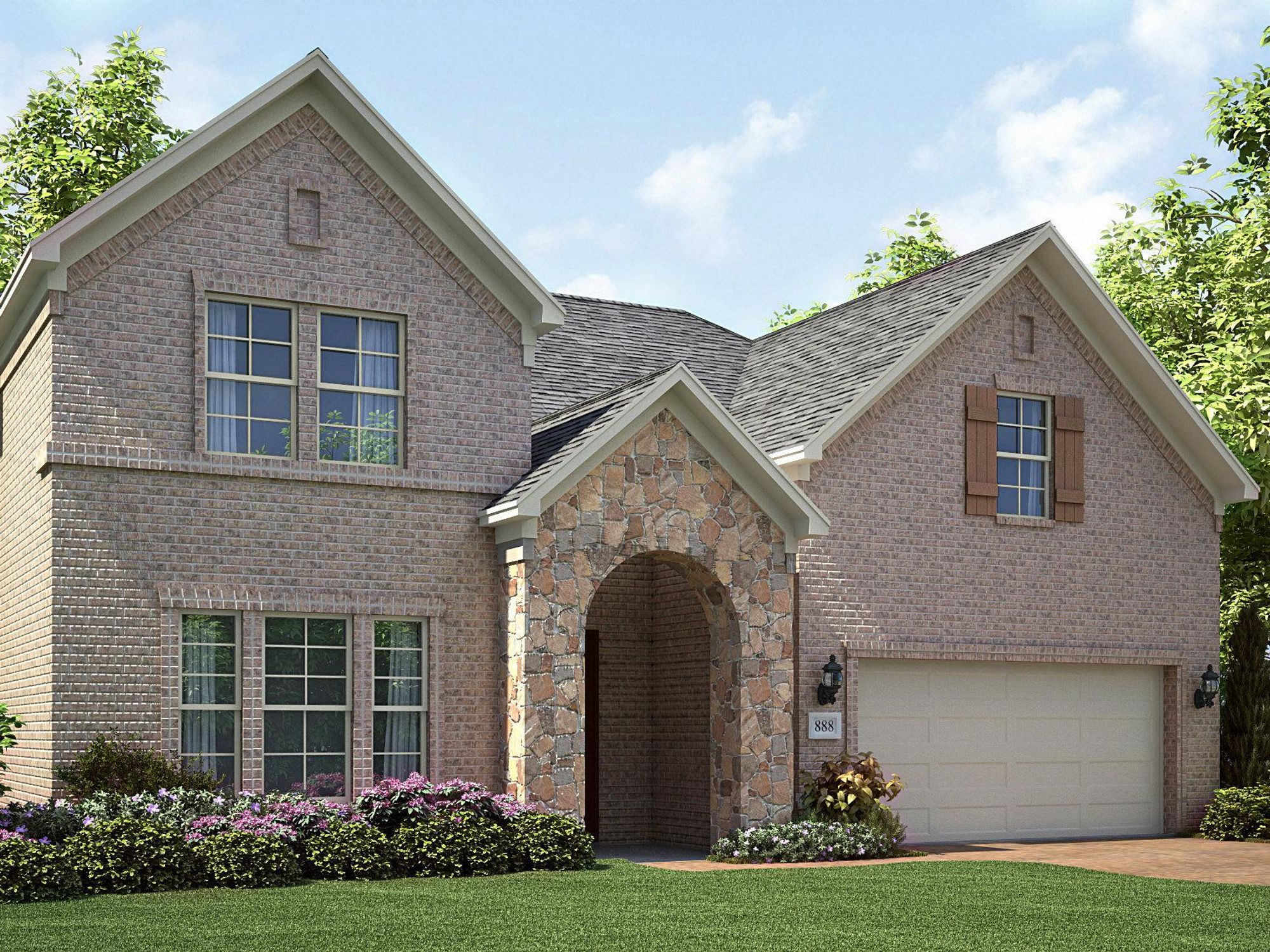 The Tuscany model home in Northwest Fort Worth