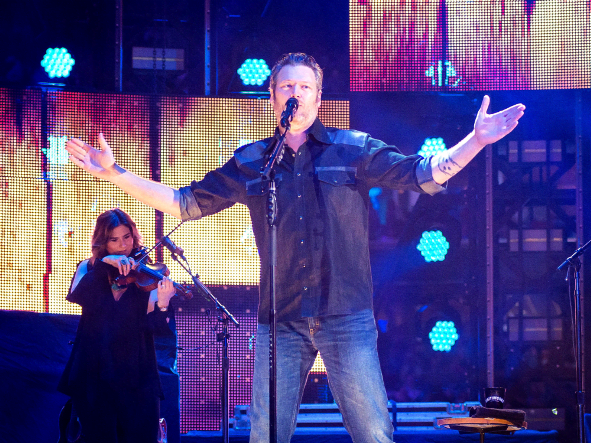 The Voice star apologized for his own voice.